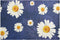Coffee Mat Leather Coffee Bar Mat, Absorbent Dish Drying Mat 18x12 Inch for Countertops, Blue Sunflower Design