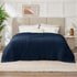 Kozyhvn 100% 50" 70", 6 Cotton Muslin Blanket Large x Layers Breathable and Lightweight Navy Throw Blanket for Bed