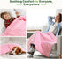 Cozy Home,3lbs 36 48inches, Sivio Weighted Blanket, Minky Dots Weighted Blanket,Soft and Cooling Heavy Blanket for Bed