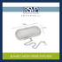 4.25x1.75" RSVP International Endurance Kitchen Collection Stainless Steel Mesh Floating Spice Infuser for Soups, Stews