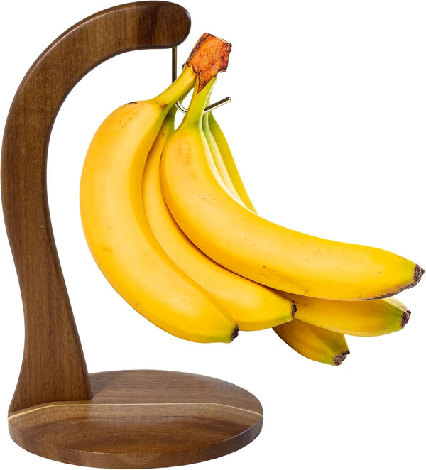 Totally Bamboo Rock & Branch Acacia Wood Banana Holder, Wooden Banana Hanger