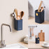 Kitchen Utensil Holder for Countertop, Multifunctional Draining Cutlery Storage Organizer, Wall Mounted or Standing