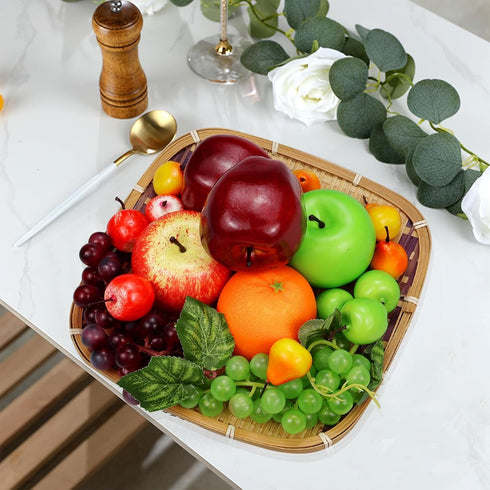 22 Set Fake Fruits, Pcs Artificial Fruits for Decoration, Simulation Fruit Assorted Display Fruits for Dining Table