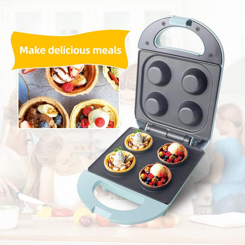 Mini Waffle Bowl Maker, 4 Belgium Waffle Bowls