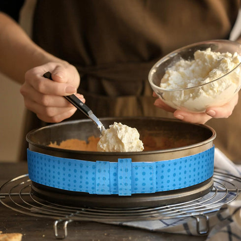 6 Pieces Colorful Baking Even Strip Cake Pan, Absorbent Thick Strips for Home Kitchen Baking Supplies, Protection Straps