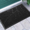 Yimobra Door Mats, Heavy Duty Non-Slip Welcome Mats for Outdoor Entrance, Easy Clean (Black)
