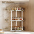 Set 2 3-Tier Countertop, SR23L2WW YATINEY Spice Rack, of Lazy Susan Organizer, Turntable Organizer For Cabinet, Compact