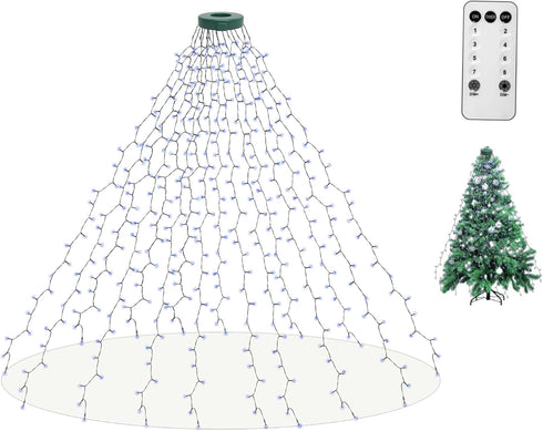 aneeway 400 LED Christmas Tree Lights, 6.6FT Christmas Lights with Remote Control