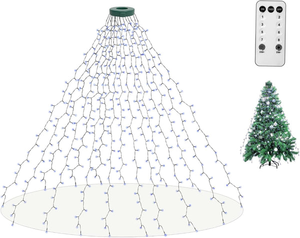 aneeway 400 LED Christmas Tree Lights, 6.6FT Christmas Lights with Remote Control