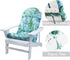 44x19x4 inch, Enipate Tropical Print Adirondack Chair Cushions Weather Resistant Patio Chair Seat Cushion, Tufted