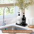 ALELION 8" Black Bathroom Vanity Tray, Wood Organizer for Dresser Tops, Soap Dispenser, Jewelry Catchall