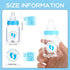 72 Pieces of Mini Baby Shower Milk Bottles Favors for Baby Shower White Plastic Mini Bottles Party Favors Boy Party