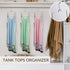 ZEDODIER 2 Pack Tank Top Hanger, Space Saving Non-Slip Bra Hanger for Closet Organizers and Storage (Silver)