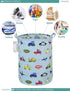 FANKANG Canvas Storage Basket, Foldable Nursery Hamper with Waterproof PE Coating, Large Baskets for Kids, Office,