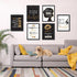 8 x 10 Inch Inspirational Wall D cor, Black Girls Bedroom Makeup Lash Lips Poster, Motivational Design Unframed