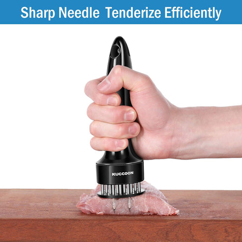 Meat Tenderizer Tool, Stainless Steel Needle Ultra Sharp 24 Blades for Tenderizing Beef Chicken Steak