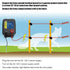 FBULWSEC 17 2-Mile/ 8 0.1 Electric Fence Energizer with Gauge Aluminum Wire, Acres Electric Fence Charger, Livestock