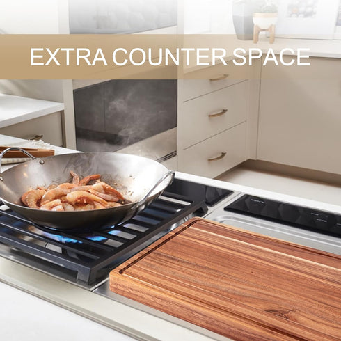 GAOMON 20 15 1.5" x In Extra Large Acacia Wood Cutting Board, Thick Kitchen Cutting Boards with Handle & Juice Groove