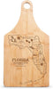 Premium Bamboo State-Shaped Cutting Board Set - USA Map Design, Kitchen Decor, Florida, Sustainable Wooden Chopping