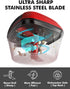 Geedel Manual Food Processor Vegetable Chopper, 2 Cup (500ml) Red Pull Chopper for Veggies, Fruits, Salad, Nuts, Herbs
