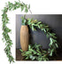 DearHouse 5.5ft Seeded Eucalyptus Garland, Faux Eucalyptus Leaves Table Garland for Wedding Backdrop Decor