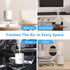 Besky Mini Portable Cool Mist Humidifier, 2 Modes with 7 Color Light for Baby Bedroom