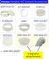 intulon 6-inch Tube Portable AC Air Conditioner/Fan Exhaust Plastic Hose Flange, Off White