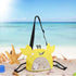 Kids Mesh Beach Bag, Cute Crab-Shaped Seashell Collecting Bag with Adjustable Strap for Holding Shell Beach Toy