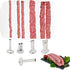 GGYCASE 2LB 5 Nozzles 3 Large Capacity Stainless Steel Jerky Gun Kits, Sausage Stuffer Machine, Meat Gun, Beef Jerky