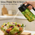 2 1 Set 16OZ/470ML Set 2 COOLMI Oil Sprayer for Cooking, in Olive Oil Dispenser Bottle for Kitchen, Food-Grade Glass
