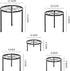 5-Pack (5 Pack Linpla Decent Metal Plant Stands, Heavy Duty Flower Pot Stands for Multiple Plant, Anti-Rust Iron Plant