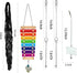 KIEYYRYT 6 Packs Chicken Toys for Coop Accessries, Chicken Swing Toys for Chicken Hens, Chicken Xylophone Toys