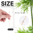 PuTwo 300 Counts Cocktail Toothpicks - Handmade Natural Bamboo Skewers for Appetizers, Fruits, Dessert with White Pearls