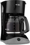 Mr. Coffee Black Coffee Maker, 12 Cups, with Auto Pause and Glass