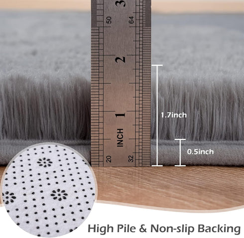 5x8 Przemy Large Rugs for Living Room Bedroom Carpet, Super Soft Fluffy Area Rug Shag Fuzzy Rug Plush Carpet for Kids