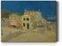 Renditions Gallery The Yellow House by Vincent Van Gogh, Premium Gallery Wrapped Canvas Print Décor, 8x12 in