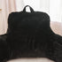 Meeting Story Reading Pillow Bed Rest Pillow with Arms Rabbit Fur for Adults Teens Back Incline Rest Sitting up