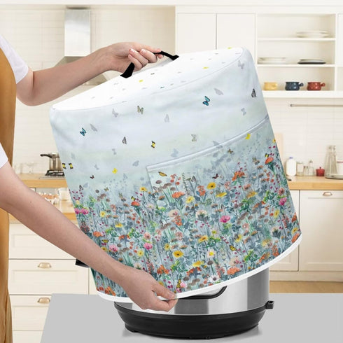 Insulated Pressure Cooker Appliance Cover - 8 Qt Dust Cover for Air Fryer and Crock Pot with Pocket