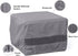 300D 18W 18D 18H, Covermates Elite Square Ottoman Cover Heavy-Duty Polyester, Water-Resistant, Mesh Vent, Drawcord