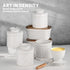 Countertop, Nucookery Ceramic Butter Crock with Lid Embossed French-Style Butter Keeper for Water-Seal Design Keeps