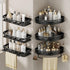 Asotckom 3-Pack, 11.42" 8.27" 2.09", x x Triangle Shower Kitchen Organizer, Caddy Bathroom Caddy Waterproof Large