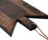Main + Mesa Geometric Wood Cutting Board - Stylish with Leather Tie, Perfect for Kitchen Use
