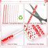 JANYUN 40 Pieces Valentine's Day Drinking Straws - BPA-Free 9" Reusable Straws for Family or Party Favors