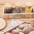20 2.5oz Pcs Glass Spice Jars with Airtight Bamboo Lids, Labels and Pen, Mini Clear Food Storage Containers for the