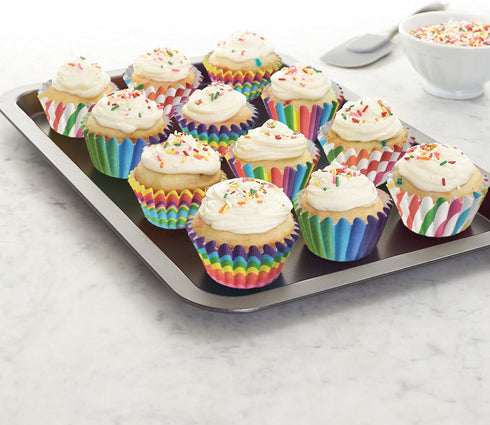 Mini Cupcake Muffin Liners, 600 Count Rainbow Paper Cupcake Liners for Baking, Colorful Tiny Cake Mold Supplies