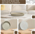 WEITESI HOME 11 Large Resin Decorative Tray for Coffee Table, Round Tray Decor for Living Room Coffee Table