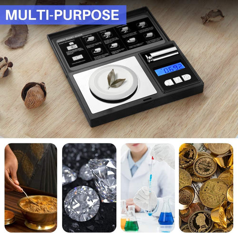 THINKSCALE Milligram Scale, 50g/0.001g Digital Jewelry Scale for Powder, Medicine, Gold, Gem, Reloading