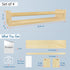24 Inches (4-Pack) Forbena Natural Wood Nursery Bookshelves for Wall, Long Floating Book Shelves, Wall Mounted Bookcase