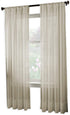 Curtainworks Soho Voile Sheer Rod Pocket Curtain Panel, 100% Polyester, 108 Inch, Oyster Color