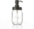 2pk 16oz) Mason Jar Soap and/or Lotion Dispenser for Hand Sanitizer, Liquid Soap or Hand/Body Lotion (Black